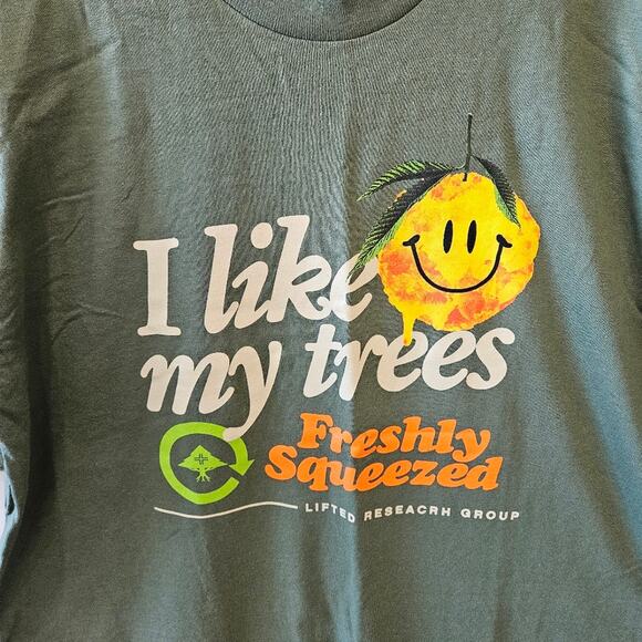 LRG Lifted Research Group Freshly Squeezed Shirt Green Size XL - Picture 2 of 6